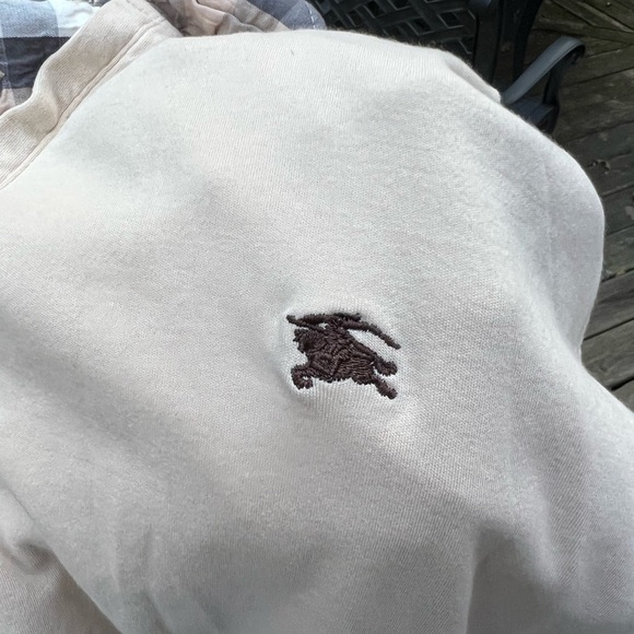 BURBERRY BRIT Men's Modern Fit Polo Shirt Tee Light Tan Size M - Picture 5 of 12